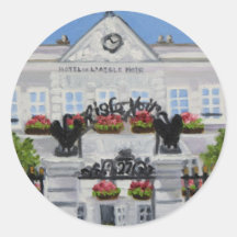 L'Aigle Noir Hotel: Aufkleber Fontainebleaus FRANK