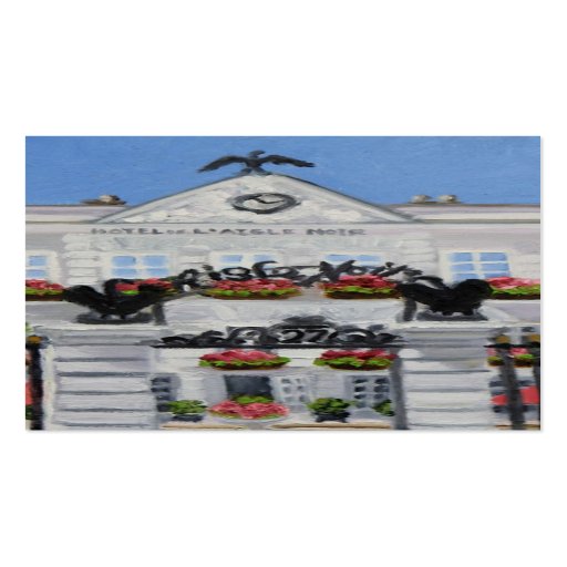 "L'Aigle Noir Hotel-Visitenkarte "