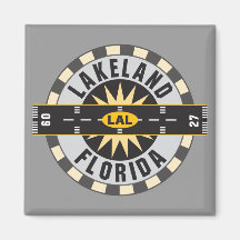 Lakeland, Flughafen FLs LAL Kühlschrankmagnet