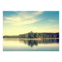 Lakeside-Vintage Baum-Linie Individuelle Einladungen