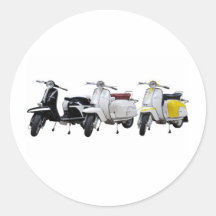 lambretta runder aufkleber