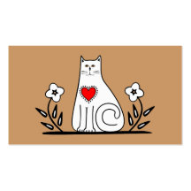 Land-Katze Visitenkarte