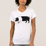 Land-schwarzes Schwein Tshirts