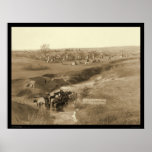Landhaus des Brule Inder Lakota Tipi-Lagers Sd 189 Plakat