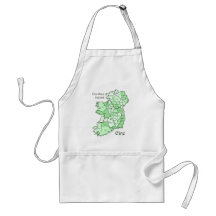 Landkreise von Irland-Karte Schürzen