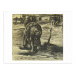 Ländliche Frau, die Kartoffeln, Vincent van Gogh p Postkarte