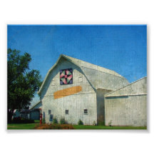 Ländliche Iowa-Scheune Foto Drucke