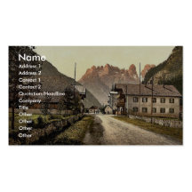 Landro, Hotel Bauer, Tirol, Austro-Ungarn magnifi Visitenkartenvorlage