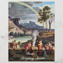 Landschaft mit den Friedensangeboten von Noah durc Individuelle Flyer