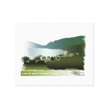 Landschaftlicher Antrieb zum Strand Gespannte Galerie Drucke