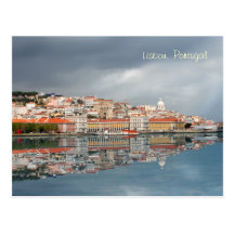 Landschaftlicher Cityscape von Lissabon, Portugal Postkarten