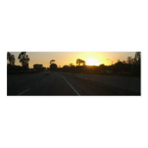Landstraßensonnenuntergang Visitenkarten Vorlagen