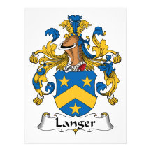 Langer Family Crest Custom Invitation