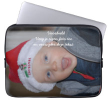 Laptop hoes met eigen foto computer sleeve hoesje
