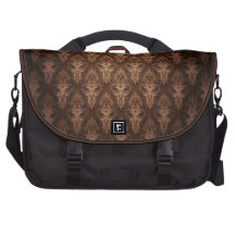 Laptop-Tasche im Brown-Damast-Muster Notebook Taschen