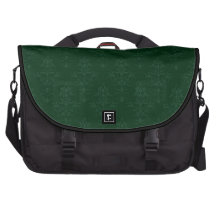 Laptop-Tasche im grünen Damast-Muster Notebook Tasche