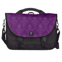 Laptop-Tasche im lila Damast-Entwurf Laptoptaschen