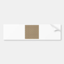 Large Weave - Tan Bumper Sticker
