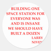 Larry niven Zitat Aufkleber