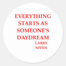 Larry niven Zitat Runder Sticker
