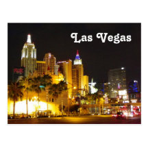 Las Vegas an der Nachtpostkarte!