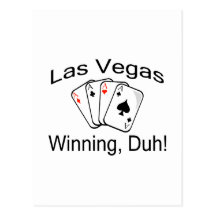 Las Vegas, das Duh Asse gewinnt Postkarten