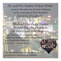 Las Vegas, das Kasino-Herz Wedding ist Personalisierte Ankündigungen
