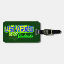 Las Vegas-Gewohnheits-Gepäckanhänger