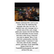 Las Vegas nachts Individuelle Foto Karte