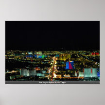 Las Vegas-Skyline in Las Vegas Plakat