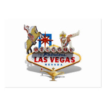 Las Vegas-Willkommensschild Visitenkarte
