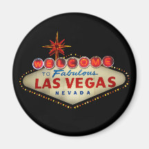 Las Vegas-Zeichen-Magnet Kühlschrankmagnete
