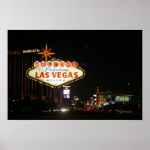 Las Vegas-Zeichen Poster