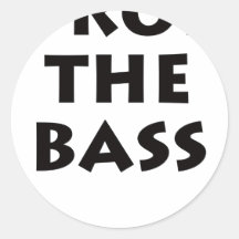 Lassen Sie den Baß fallen Sticker