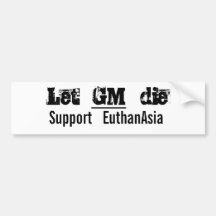 Lassen Sie   GR.   sterben, Euthanasie   zu stütze Auto Aufkleber