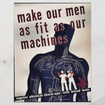 Lassen Sie unsere Männer so wie unsere Maschinen p Flyer Druck