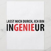 Lasst mich durch ich Behälter Ingenieur Individuelle Flyer