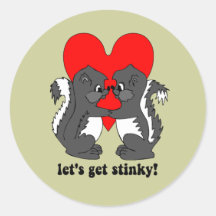 lässt stinky erhalten runde sticker