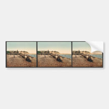 Lastrand und le casino, Dieppe, Frankreich Vintage Autoaufkleber