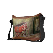Lastwagen - der alter roter Lastwagen Kurier Tasche