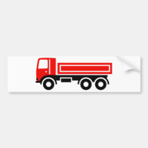 Lastwagen mit Kipper Autosticker