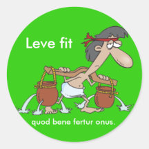 Latein: Leve passte… Aufkleber