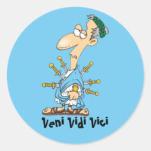 Latein: Veni vidi vici Sticker