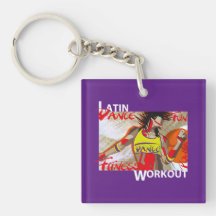 LATEINISCHES TANZ-TRAINING - Keychain Schlüsselanhängern