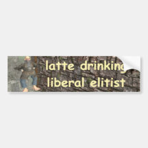 latte, das liberalen Elitären trinkt Autosticker