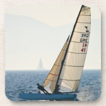 Laufen der Segelboot-Korken-Untersetzer