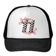 laufende Zahl 11 des Auto Baseball Kappe