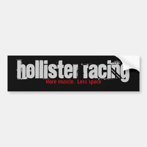 Laufender Hollister, mehr Muskel.  Weniger Raum Auto Aufkleber