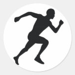Läufer Runder Sticker