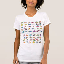 Laune, zum der Cartoon-Fische zu schwimmen Shirts